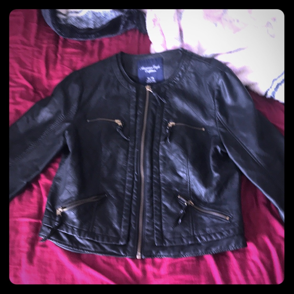 AEO leather jacket